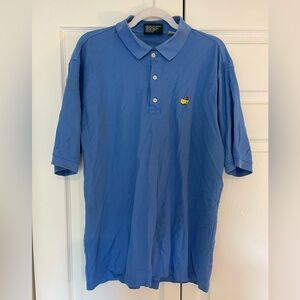 Master’s Collection Men’s Blue Cotton Short Sleeve Polo Shirt, Size Large